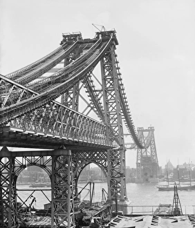 WILLIAMSBURG BRIDGE, c1903. A view of the bridge from Brooklyn, New York. Photograph WILLIAMSBURG BRIDGE, c1903. A view of the bridge from Brooklyn, New York. Photograph