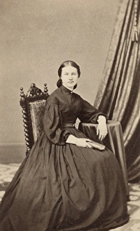 WOMAN, 19th CENTURY. A seated woman, photographed by Webster & Popkins in Hartford WOMAN, 19th CENTURY. A seated woman, photographed by Webster & Popkins in Hartford