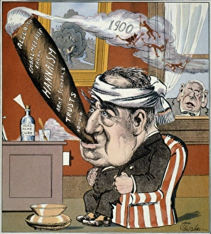 No Wonder He Was Ill. Mark Hanna watches the suffering President William McKinley No Wonder He Was Ill. Mark Hanna watches the suffering President William McKinley
