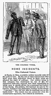 Wood engraving from an American newspaper of 1867 Wood engraving from an American newspaper of 1867