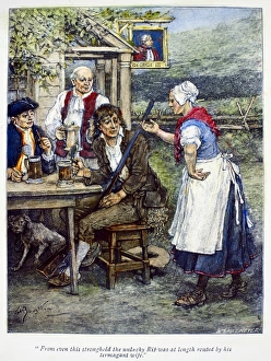 Wood engraving after George Henry Boughton from a late 19th century edition of Washington Wood engraving after George Henry Boughton from a late 19th century edition of Washington
