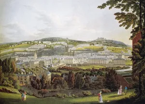 18th Century Civic Scheme of Bath, England Print
