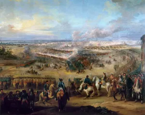 Prints of BATTLE OF FONTENOY, 1745 Belgium Prints: Print of the Battle of Fontenoy, 1745