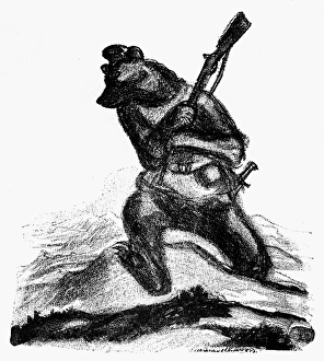 WORLD WAR I: CARTOON, 1914. Over the Carpathians WORLD WAR I: CARTOON, 1914. Over the Carpathians