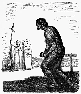 WORLD WAR I: CARTOON, 1914. A place in the sun WORLD WAR I: CARTOON, 1914. A place in the sun