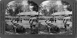 WORLD WAR I: CEREMONY. French army ceremony, awarding the Medaille Militaire to Adjutant WORLD WAR I: CEREMONY. French army ceremony, awarding the Medaille Militaire to Adjutant