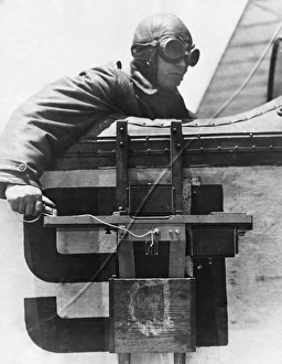 WORLD WAR I: PHOTOGRAPHER, c1917. A photographer with camera apparatus, seated in WORLD WAR I: PHOTOGRAPHER, c1917. A photographer with camera apparatus, seated in