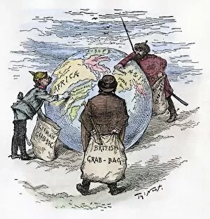 The Worlds Plunderers. Germany, England, and Russia grab what they can of Africa and Asia