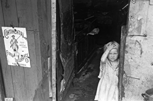 WPA: YOUNG GIRL, 1938. Child of an ex-farmer, now working for the Work Projects WPA: YOUNG GIRL, 1938. Child of an ex-farmer, now working for the Work Projects