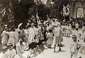 WWI: REFUGEES, 1918. Syrian, Armenian, and Jewish orphans at the Austrian Hospice WWI: REFUGEES, 1918. Syrian, Armenian, and Jewish orphans at the Austrian Hospice