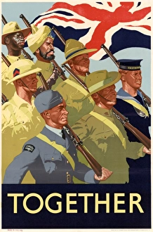 World War II Propaganda Art Prints: WWII: POSTER, c1940. Together. Lithograph, c1940