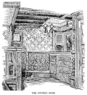 YACHTING, 1882. The Owners Room of James Gordon Bennett, Jr.s iron screw steam-yacht, Namouna YACHTING, 1882. The Owners Room of James Gordon Bennett, Jr.s iron screw steam-yacht, Namouna