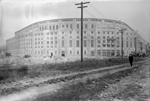 YANKEE STADIUM, 1923. Yankee Stadium in the Bronx, shortly before the official opening in YANKEE STADIUM, 1923. Yankee Stadium in the Bronx, shortly before the official opening in