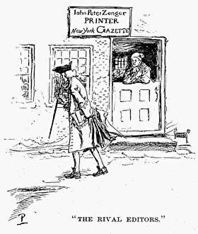 ZENGER AND BRADFORD, 1730s. The Rival Editors ZENGER AND BRADFORD, 1730s. The Rival Editors