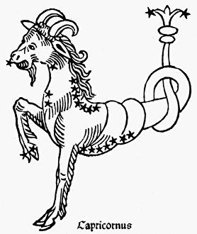 ZODIAC: CAPRICORN, 1482. Capricornus, the Goat ZODIAC: CAPRICORN, 1482. Capricornus, the Goat