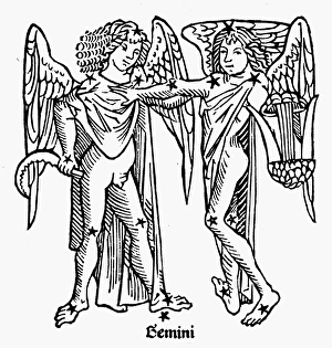 ZODIAC: GEMINI, 1482. Gemini, the twins ZODIAC: GEMINI, 1482. Gemini, the twins