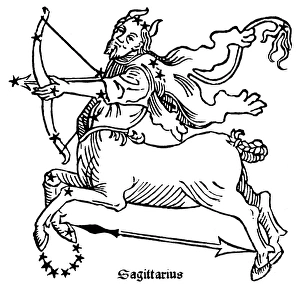 ZODIAC: SAGITTARIUS, 1482. Sagittarius, the archer ZODIAC: SAGITTARIUS, 1482. Sagittarius, the archer
