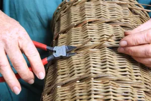 Willow Basket Maker at Work Print