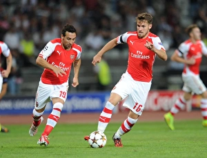 Aaron Ramsey and Santi Cazorla (Arsenal). Besiktas 0:0 Arsenal. UEFA Champions League Aaron Ramsey and Santi Cazorla (Arsenal). Besiktas 0:0 Arsenal. UEFA Champions League