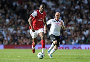Abou Diaby (Arsenal) Andrew Johnson (Fulham). Fulham 2:2 Arsenal, Barclays Premier League Abou Diaby (Arsenal) Andrew Johnson (Fulham). Fulham 2:2 Arsenal, Barclays Premier League