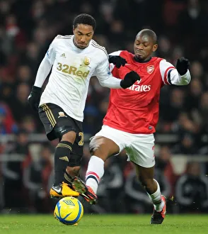 Abou Diaby (Arsenal) Jonathan De Guzman (Swansea). Arsenal 1: 0 Swansea City. FA Cup