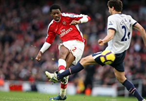 Abou Diaby scores Arsenal's 3rd goal under pressure from Carlos Cuellar (Villa) Abou Diaby scores Arsenal's 3rd goal under pressure from Carlos Cuellar (Villa)