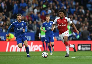 Alex Iwobi (Arsenal) Adrien Silva (Leicester). Leciester City 3:1 Arsenal. Premier League Alex Iwobi (Arsenal) Adrien Silva (Leicester). Leciester City 3:1 Arsenal. Premier League