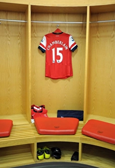 Alex Oxlade-Chamberlain kit in the Changingrooms. Arsenal 6:1 Southampton Alex Oxlade-Chamberlain kit in the Changingrooms. Arsenal 6:1 Southampton