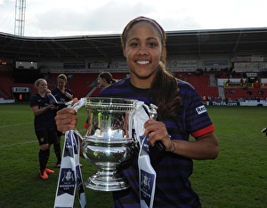 Alex Scott (Arsenal) with ths FA Cup Trophy. Arsenal Ladies 3:0 Bristol Academy Alex Scott (Arsenal) with ths FA Cup Trophy. Arsenal Ladies 3:0 Bristol Academy