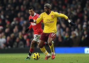 Alex Song (Arsenal) Nani (Man Utd). Manchester United 1:0 Arsenal. Barclays Premier League Alex Song (Arsenal) Nani (Man Utd). Manchester United 1:0 Arsenal. Barclays Premier League