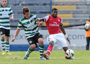 Alfred Mugabo (Arsenal) Diego Rubio (Sporting). Arsenal U19 1:3 Sporting Lisbon U19 Alfred Mugabo (Arsenal) Diego Rubio (Sporting). Arsenal U19 1:3 Sporting Lisbon U19