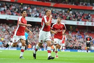 Images Dated 1st August 2009: Andrey Arsahvin celebrates scoring the 1st Arsenal