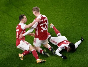 Arsenal FC Print: Emile Smith Rowe Scores First Goal