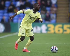 Arsenal FC Print: Nicolas Pepe in Action
