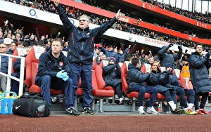 Arsenal assistant manager Pat Rice and physio Colin Lewin. Arsenal 2:1 Huddersfield Town Arsenal assistant manager Pat Rice and physio Colin Lewin. Arsenal 2:1 Huddersfield Town