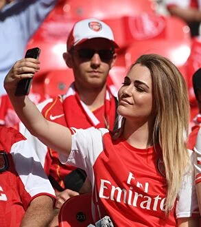 Images Dated 3rd January 2016: Arsenal fan. Arsenal 2: 1 Chelsea. FA Cup Final. Wembley Stadium, 27 / 5 / 17. Credit