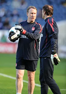 Arsenal goalkeeping coach Gerry Payton with Jens Lehmann. West Bromwich Albion 2 Arsenal goalkeeping coach Gerry Payton with Jens Lehmann. West Bromwich Albion 2