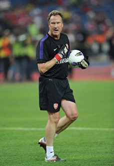 Arsenal Goalkeeping Coach Gerry Peyton. Malaysia 1:2 Arsenal. Pre Season Friendly Arsenal Goalkeeping Coach Gerry Peyton. Malaysia 1:2 Arsenal. Pre Season Friendly