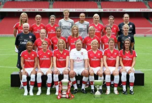 Arsenal Ladies team. Arsenal Ladies Photocall. Emirates Stadium, 5/8/08. Credit Arsenal Ladies team. Arsenal Ladies Photocall. Emirates Stadium, 5/8/08. Credit