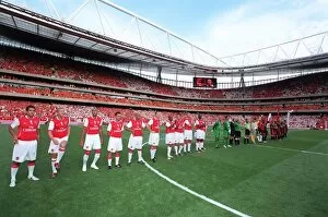 Images Dated 26th July 2006: The Arsenal Legends and Ajax Legends line up before the match