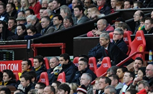 Arsenal Manager Arsene Wenger and his Assistant Pat Rice sit on the bench Arsenal Manager Arsene Wenger and his Assistant Pat Rice sit on the bench