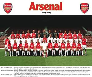 Images Dated 20th August 2003: Arsenal Squad 2003 / 4 AFC
