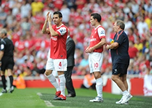 Arsenal substitute Cesc Fabregas. Arsenal 6:0 Blackpool, Barclays Premier League Arsenal substitute Cesc Fabregas. Arsenal 6:0 Blackpool, Barclays Premier League