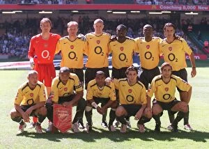 Images Dated 20th September 2005: The Arsenal team before the match. Arsenal 1: 2 Chelsea. FA Community Shield