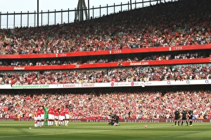 The Arsenal team pay their respects to former players Arthur Milton and Alan Ball The Arsenal team pay their respects to former players Arthur Milton and Alan Ball