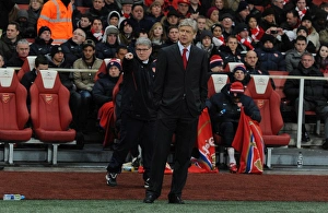 Arsenal Wenger the Arsenal Manager and his Assistant Pat Rice. Arsenal 3:1 Chelsea Arsenal Wenger the Arsenal Manager and his Assistant Pat Rice. Arsenal 3:1 Chelsea