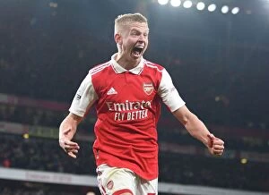 Manchester United F Collection: Arsenal's Triumph: Zinchenko's Goal Seals Manchester United Victory at Emirates
