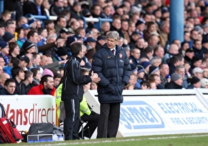 Arsene Wenger the Arsenal Manager with the 4th Official Arsene Wenger the Arsenal Manager with the 4th Official