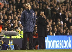 Arsene Wenger the Arsenal Manager and Juande Ramos the Tottenham Manager Arsene Wenger the Arsenal Manager and Juande Ramos the Tottenham Manager