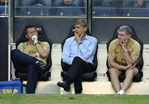 Arsene Wenger Arsenal Manager with Pat Rice (Assistant Manager) and Gary Lewin (Physio) Arsene Wenger Arsenal Manager with Pat Rice (Assistant Manager) and Gary Lewin (Physio)